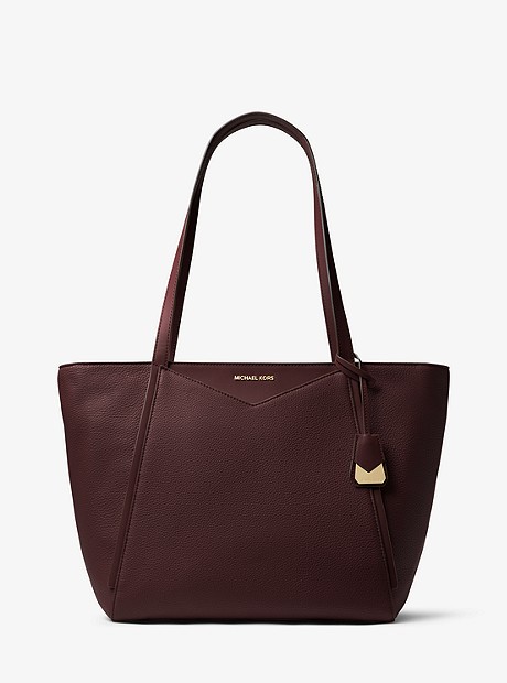 Whitney Large Leather Tote Bag - BAROLO - 30S8GN1T3L