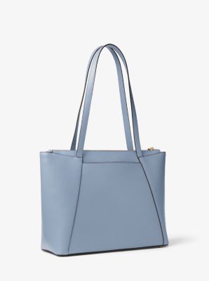 michael kors maddie medium crossgrain leather tote