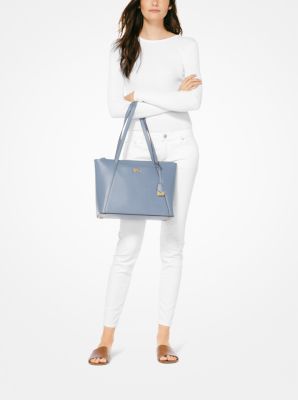 michael kors maddie medium leather tote