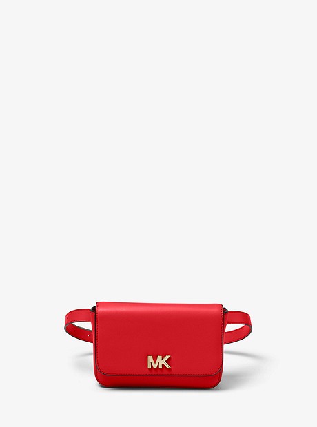 Mott Leather Belt Bag - BRIGHT RED - 30S8GOXN1L