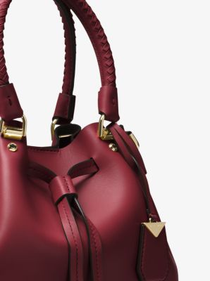 MICHAEL KORS Red/Deep Pink Blakely Medium Leather Bucket Bag & Red Sma –  Style Exchange Boutique PGH