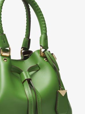 【INCHANT ME】Multi twill leather bucket bag MERSI Demi Bucket Purse – Vegan Leather Bucket Bag With
