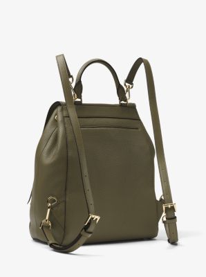 Michael kors olive green backpack best sale