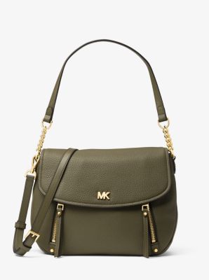 michael kors evie large pebbled leather shoulder bag