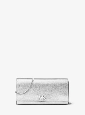 mott leather chain wallet mk