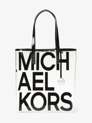 clear michael kors tote