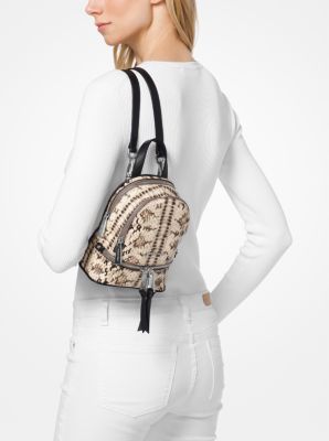 Michael kors snakeskin sale backpack