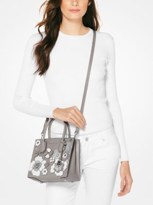 Jet set floral embellished leather crossbody sale