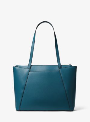 Maddie Medium Crossgrain Leather Tote Bag | Michael Kors [US]