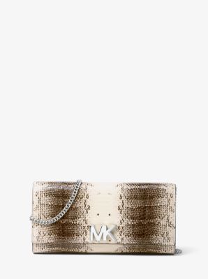 Michael kors mott store leather chain wallet