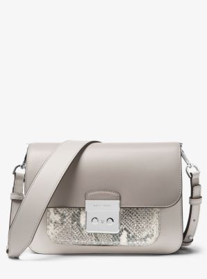 Sloan Editor Embossed Leather Shoulder Bag Michael Kors