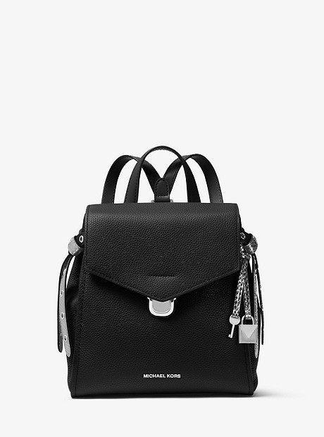 Bristol Small Leather Backpack - BLACK - 30S8SZKB1L