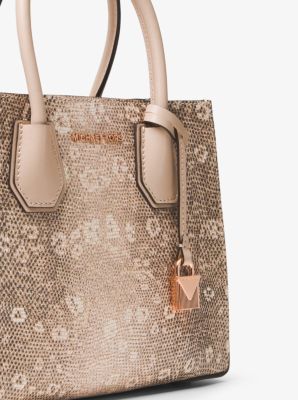 Mercer Lizard-Embossed Leather Crossbody Bag