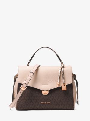 michael kors logo satchel