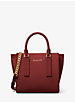 Alessa Small Pebbled Leather Satchel image number 0