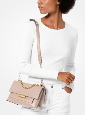 Bolso de hombro Cece mediano de piel in ROSA CLARO | Michael Kors