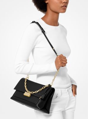 The Row - Everyday Navy Grain Leather Small Shoulder Bag