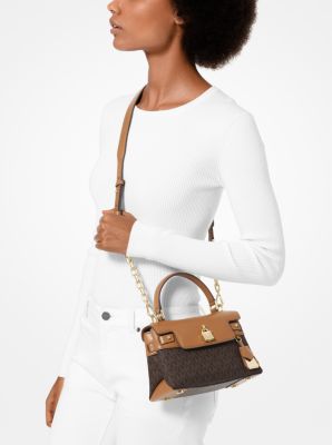 Michael kors gramercy signature hot sale satchel