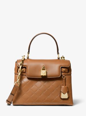 michael kors gramercy medium logo satchel