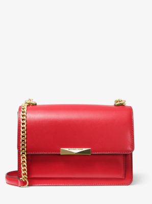 michael kors red sling bag