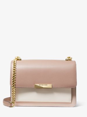 Jade Large Tri-color Leather Crossbody 