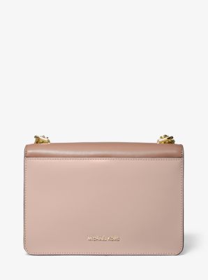 MICHAEL Michael Kors Large Jade Tri-colour Logo Crossbody Bag in Pink