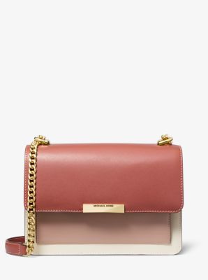 Jade Large Tri Color Leather Crossbody Michael Kors