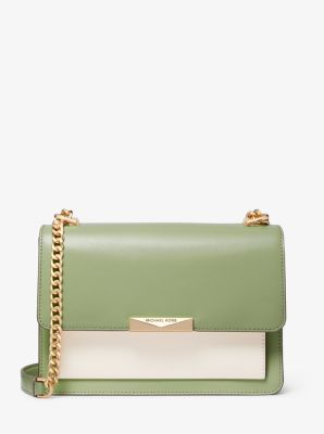 Jade Large Tri-Color Leather Crossbody