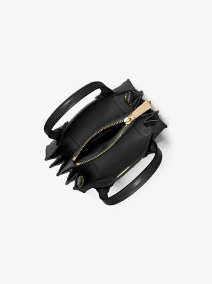 Mercer Pebbled Leather Accordion Crossbody Bag