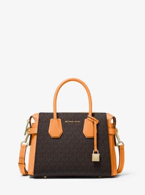 Mercer Small Logo Belted Satchel Michael Kors