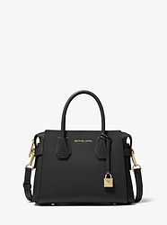 Mercer Small Pebbled Leather Belted Satchel  - BLACK - 30S9GM9S1L