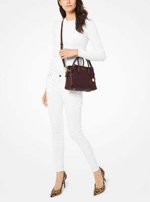 Mercer Small Pebbled Leather Belted Satchel Michael Kors Canada