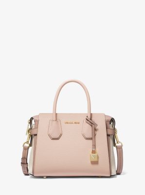 mercer belted pebble leather satchel