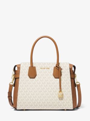 Michael Kors Mercer Medium Logo Belted Satchel