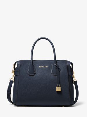 Michael kors satchel leather best sale