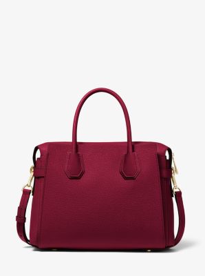 Mercer Medium Pebbled Leather Belted Satchel Michael Kors Canada