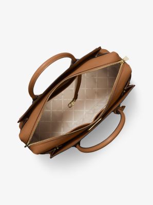 Henkeltasche Mercer Large aus gekrispeltem Leder mit Zierbändern image number 1