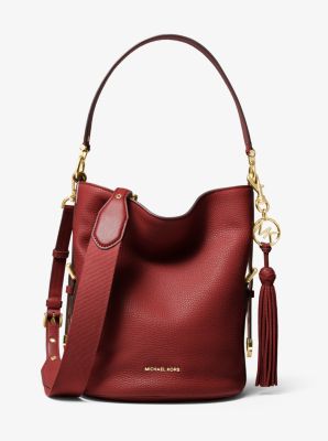 Brooke medium pebbled leather satchel sale