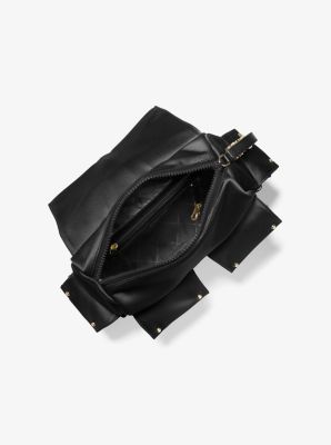 Michael kors olivia medium studded clearance satin backpack