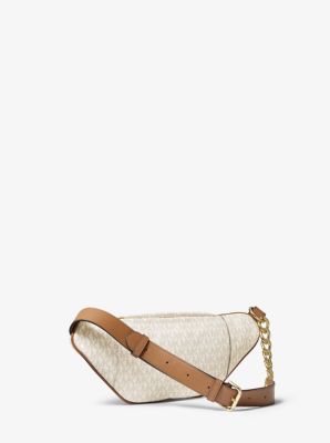 michael michael kors shiny logo belt bag