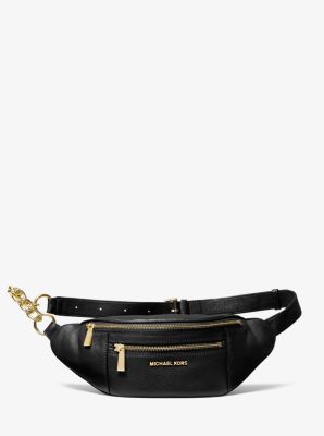 michael kors medium pebbled leather belt bag