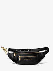 Medium Pebbled Leather Belt Bag - BLACK - 30S9GOXN6L