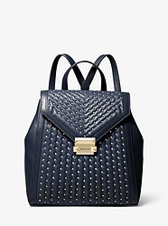 Whitney Medium Studded Leather Backpack - ADMIRAL - 30S9GWHB2T