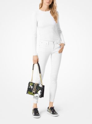 Michael kors white clearance butterfly bag