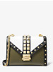 Whitney Large Studded Tri-Color Leather Convertible Shoulder Bag image number 0