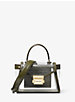 Whitney Mini Clear and Leather Satchel image number 0