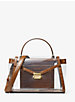 Whitney Large Clear and Leather Satchel image number 0