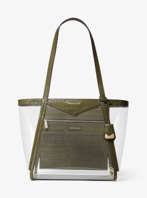 Periwinkle clear hombre tote bag, offers by Michael Kors