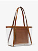 Whitney Large Clear and Leather Tote Bag image number 2