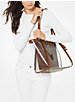 Whitney Large Clear and Leather Tote Bag image number 3